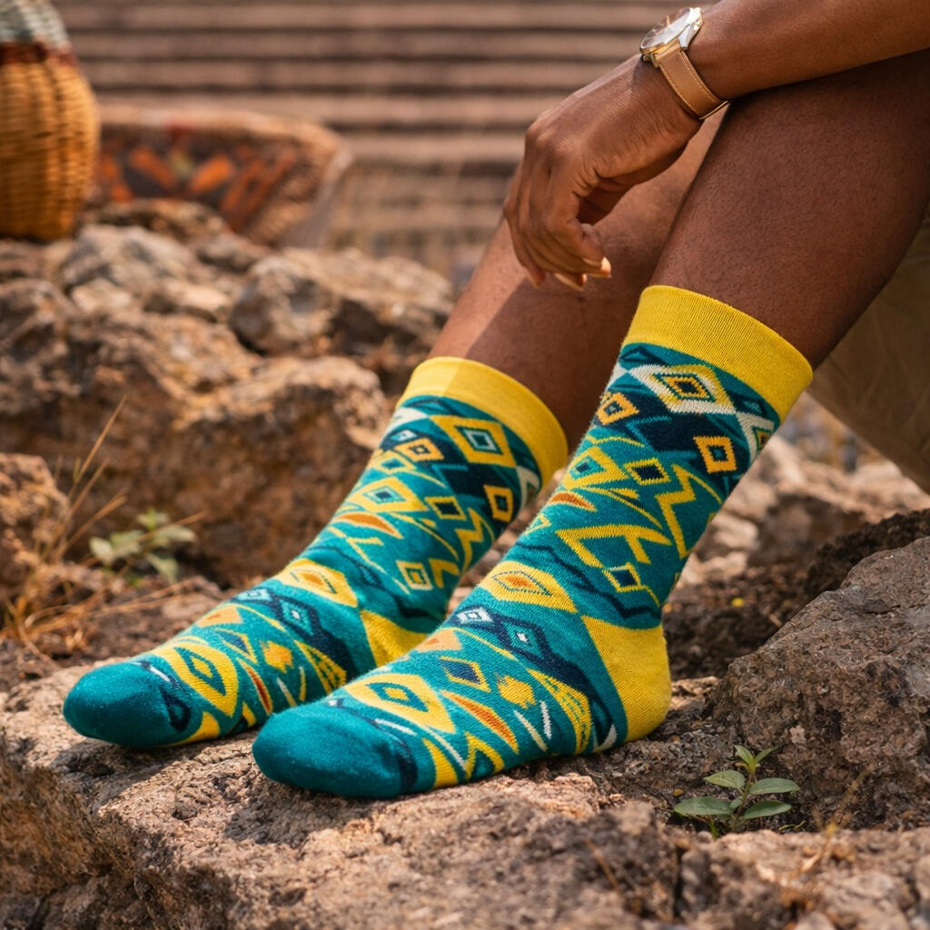 Dual Rhythm – Cotton Socks